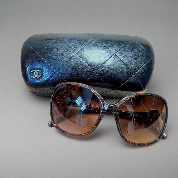 CHANEL Havana Brown 5174 sunglasses - Picture 1 of 4